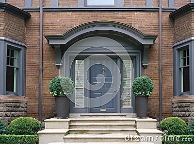 Elegant front door Stock Photo