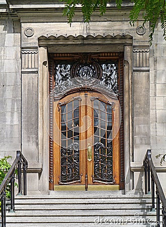 Elegant front door Stock Photo