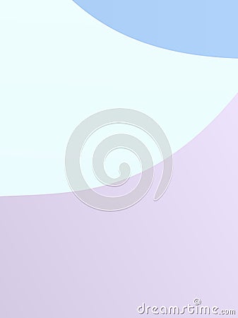 Elegant geometric pattern. The combination of wavy shapes of different shades of pale, light violet, blue color. Vector Illustration