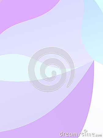 Elegant geometric pattern. The combination of wavy shapes of different shades of pale, light violet, blue color. Vector Illustration