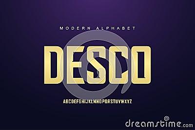 Elegant gold alphabet font set. Typography modern style display font. Premium Vector Vector Illustration