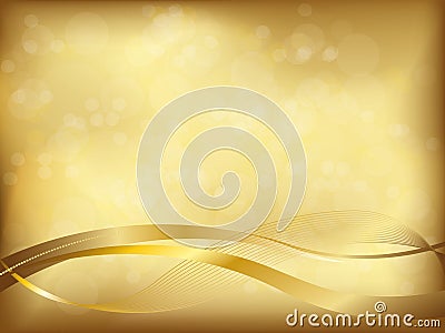Elegant golden background Vector Illustration