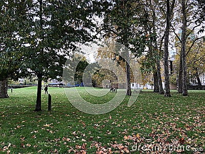 The elegant green park in london uk Editorial Stock Photo