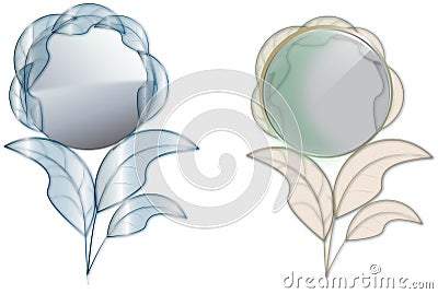 Hand mirror vector Stock Photo