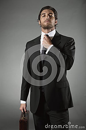 Elegant and handsome businessman Stock Photo