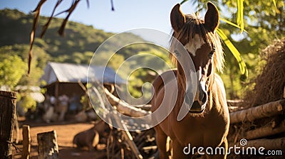 Elegant Horse In Madagascar Stock Photo