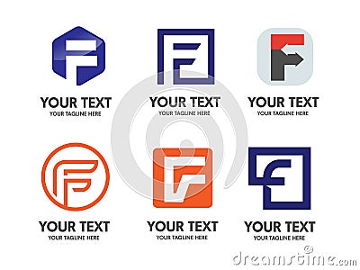 Elegant Letter F logo Vector Illustration