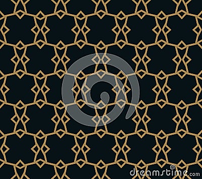 Elegant line ornament pattern seamless pattern for background, wallpaper, textile printing, packaging, wrapper, etc Vector Illustration