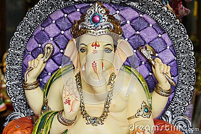 Elegant Lord Ganesha. Stock Photo