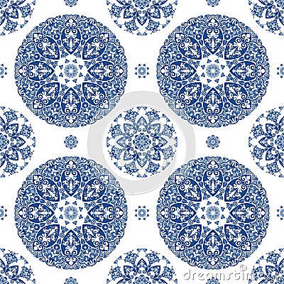 Elegant mediterranian vintage seamless pattern Stock Photo