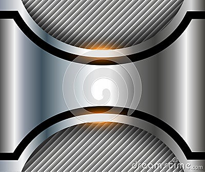 Elegant metallic background 3D Vector Illustration