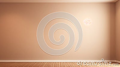 Elegant Minimalist Background Empty Room With Light Brown Wall Cartoon Illustration