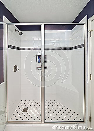 Elegant modern shower Stock Photo