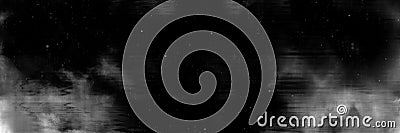 Elegant monochrome halftone with distorted pattern with one lighter and one darker part. Halftone overlay Stock Photo