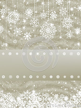 Elegant new year and cristmas card. EPS 8 Vector Illustration