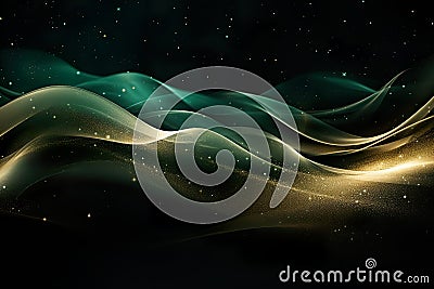 elegant and opulent wavy background with a luxurious feel. The abstract, swirling pattern is artistic and stylish Stock Photo