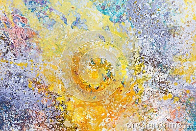 Elegant painting in yellow tone for best design. Stock Photo