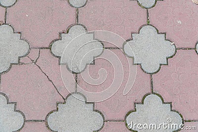 Elegant Pavement Design with Intricate Patterns and Subtle Textures Stock Photo
