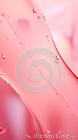 Elegant pink background. Frosty beautiful natural winter or spring background. Waves of silk-like textures express Stock Photo