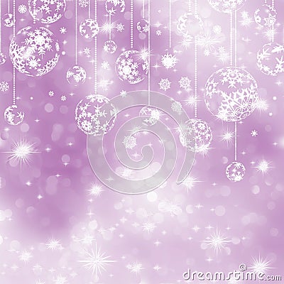 Elegant purple christmas background. EPS 8 Vector Illustration