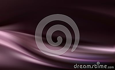 Elegant purple silk background shimmers with light and dark waves. Sexual material flowing. Stock Photo