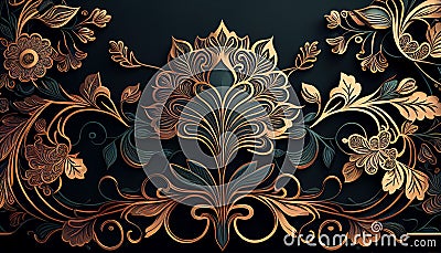 Elegant and refined background with intricate. Generative AI Stock Photo