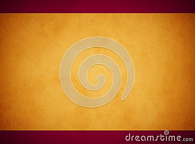 Elegant Rich Gold Parchment. Rich Red Header Footer Stock Photo