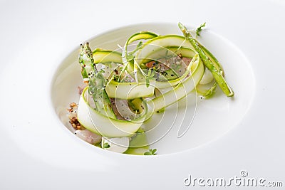 Elegant seafood salad Stock Photo