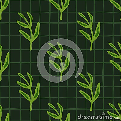 Elegant seamless leaf pattern Vector Illustration