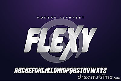 Elegant Silver alphabet letters font set. Modern Custom gold Lettering Designs for logo, movie, game. Typography sans serif fonts Vector Illustration