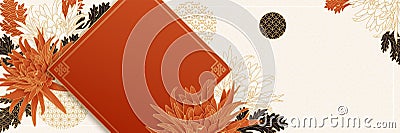 Elegant spring festival banner Vector Illustration
