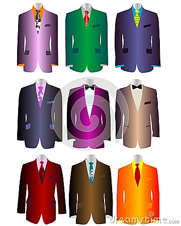 Elegant suit Vector Illustration