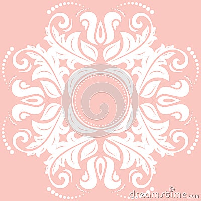 Elegant Vector Ornament in the Style of Barogue Vector Illustration