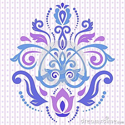 Elegant Vector Ornament in the Style of Barogue Vector Illustration