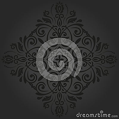 Elegant Vector Ornament in the Style of Barogue Vector Illustration