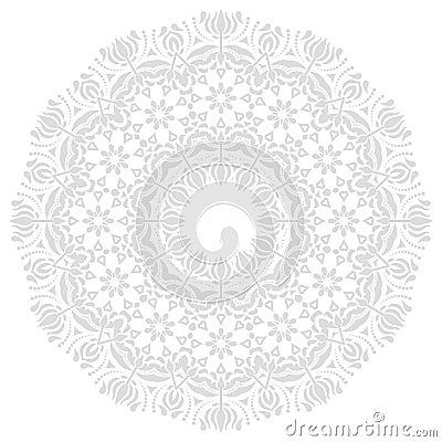 Elegant Vector Ornament in the Style of Barogue Vector Illustration