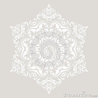 Elegant Vector Ornament in the Style of Barogue Vector Illustration