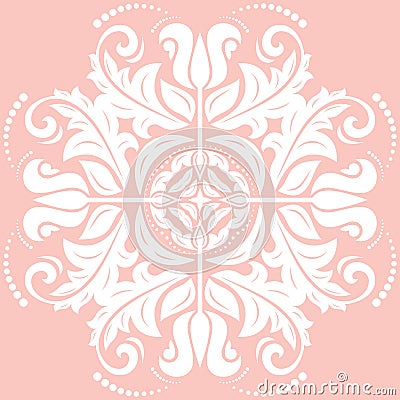 Elegant Vector Ornament in the Style of Barogue Vector Illustration