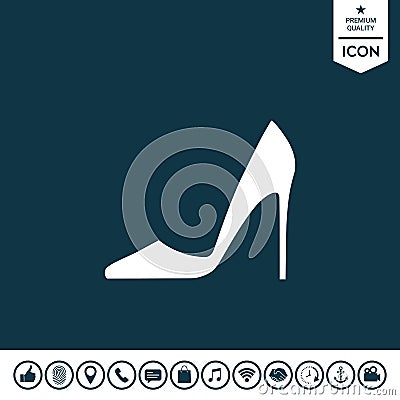 Elegant women shoe Vector Illustration