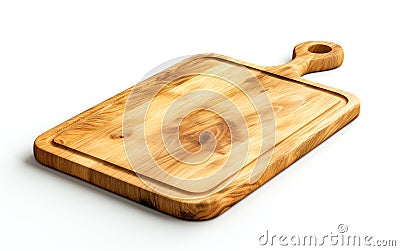 Elegant Wooden Cutting Board Stock Photo