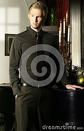 Elegant young man Stock Photo