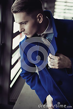 Elegant young man Stock Photo