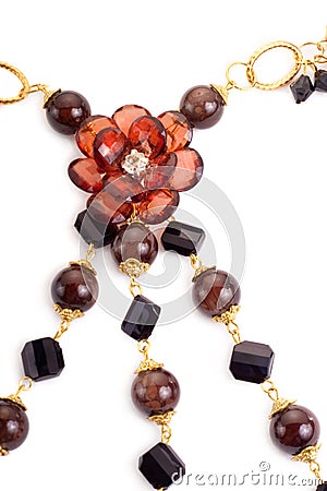 Elegent necklace closeup Stock Photo
