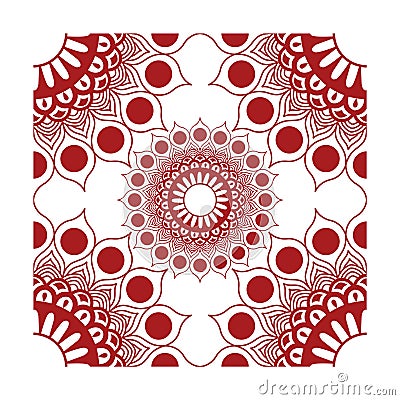 Element Corner Decorations Vector Red Stock Photo