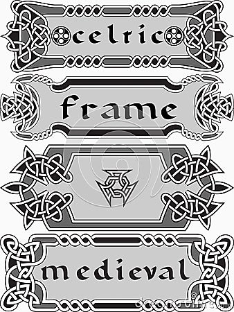 Element of design in the Irish style Vector Illustration