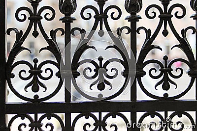 The element of the old lattice gates Stock Photo