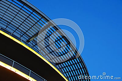 Element oval canopy against the sky Stock Photo