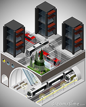 Element of urban infrastructure. Vector Illustration