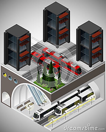 Element of urban infrastructure. Vector Illustration