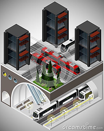 Element of urban infrastructure. Vector Illustration